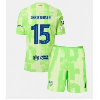 Maglie da calcio Barcelona Andreas Christensen #15 Terza Maglia Bambino 2024-25 Manica Corta (+ Pantaloni corti)